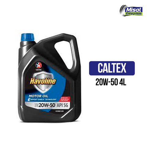 OIL H MOTOR OIL 20W50 4LTRS CALTEX