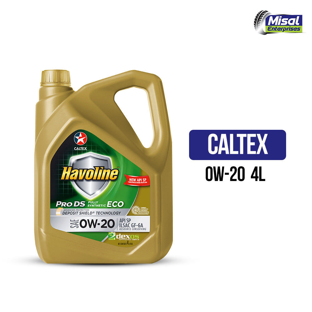 OIL H PRODS SYNTHETIC 0W20 4LTRS CALTEX
