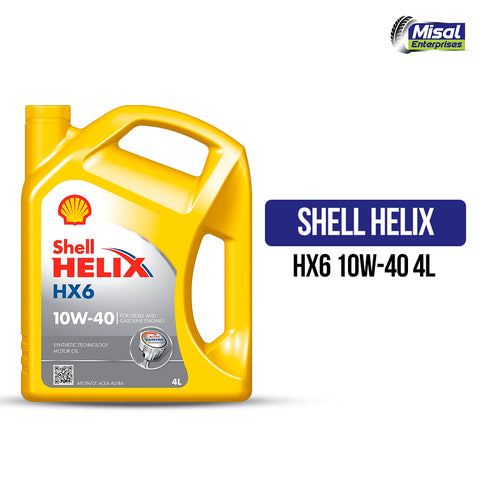 OIL S YELLOW HX6 10W40 4LTRS SHEL